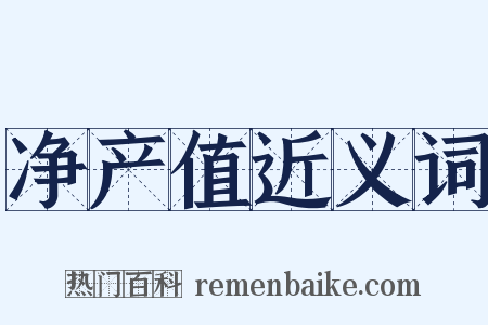 净产值近义词是什么意思的图片